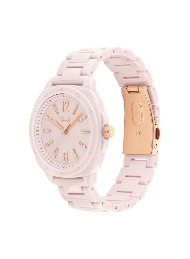 COACH Kitt Analogue Watch for with Ceramic Bracelet - 14504408